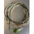 Bracelet - Multirangs Trèfle facettes  sur chaine et ruban