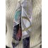 Silk square scarf - Saddlery pattern set on pasley background.