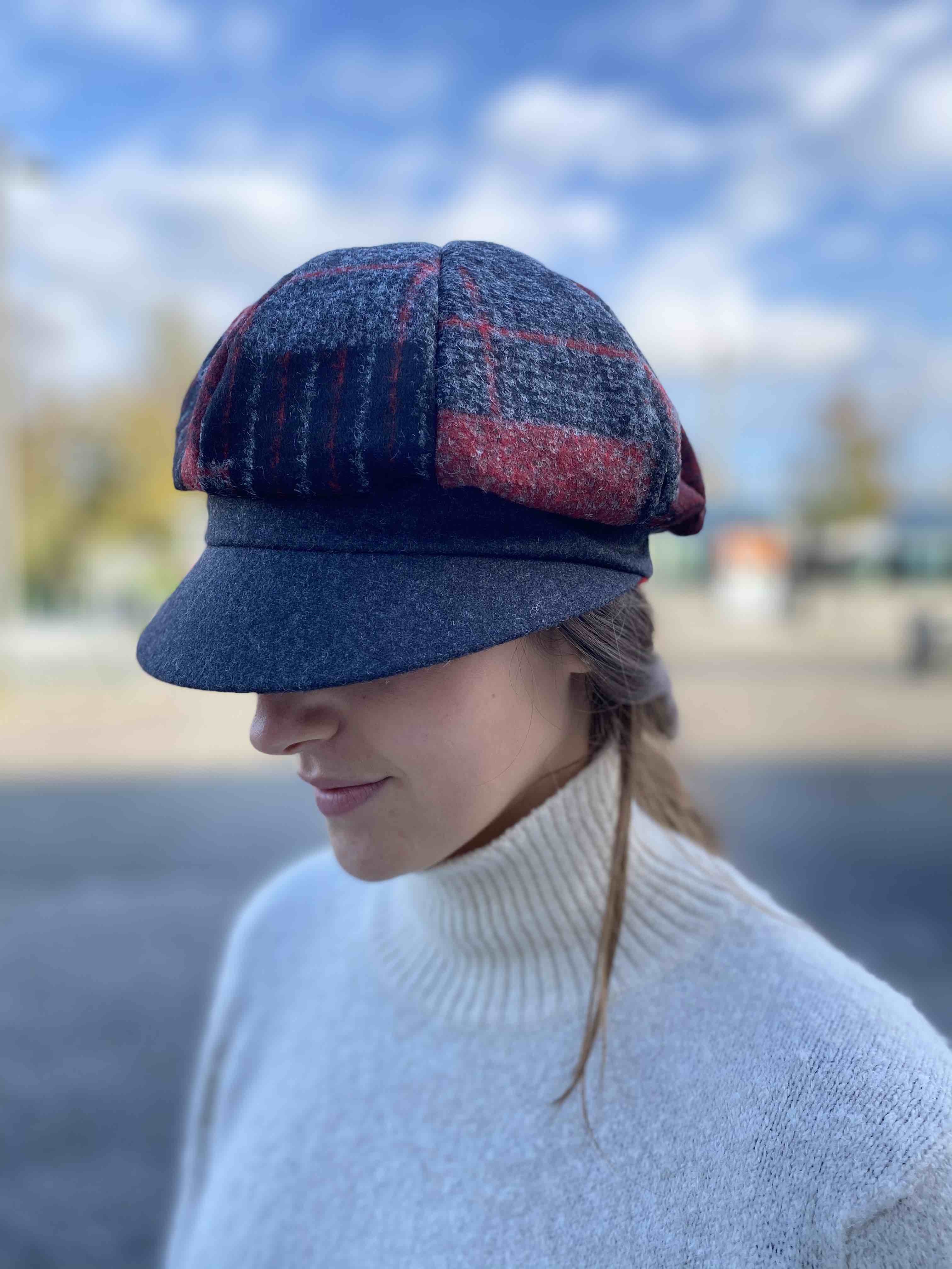 Casquette gavroche patchwork