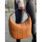 Sac cuir porté épaule forme demi lune