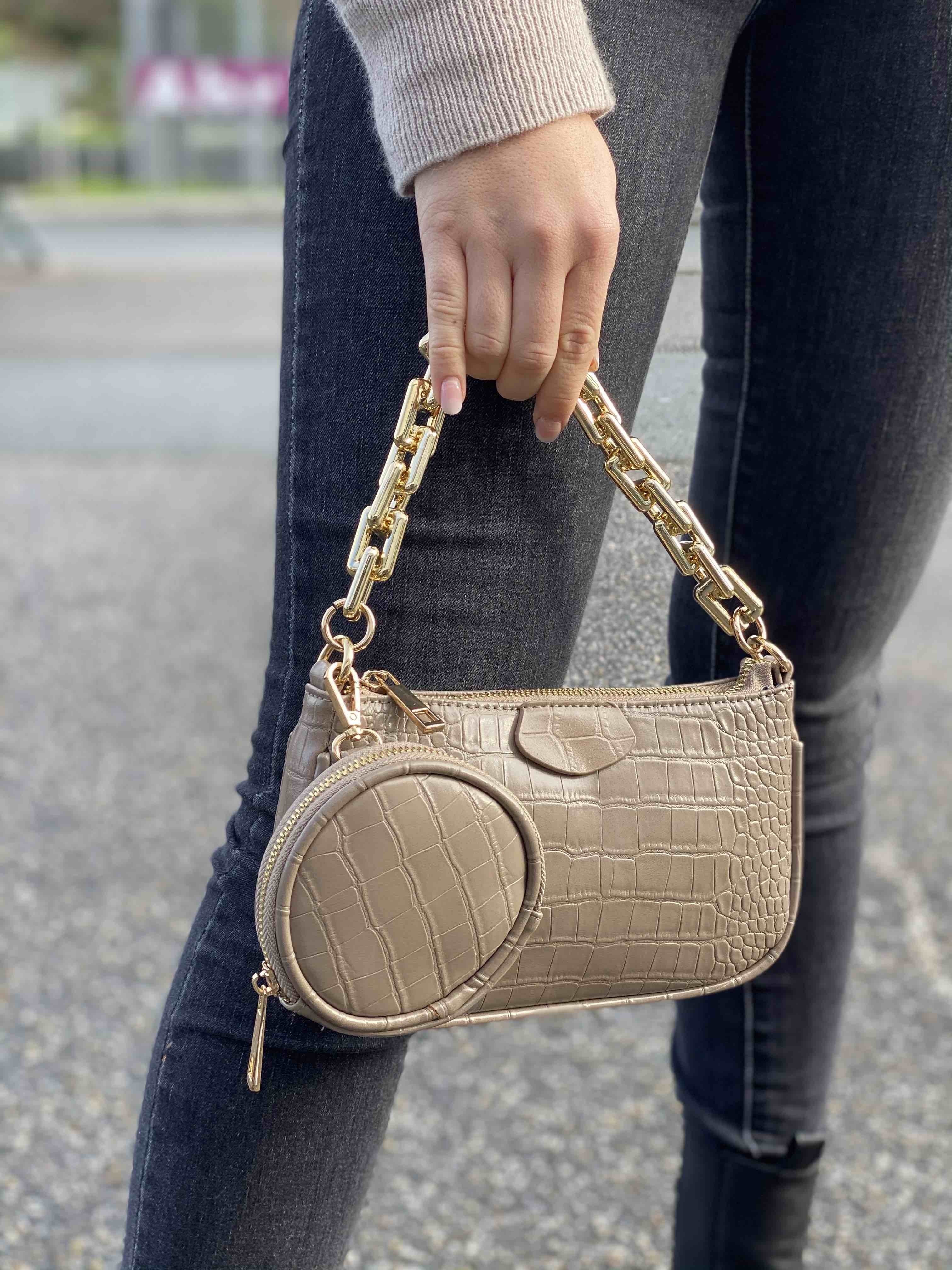 Sac petite pochette anse chaine et porte monnaie