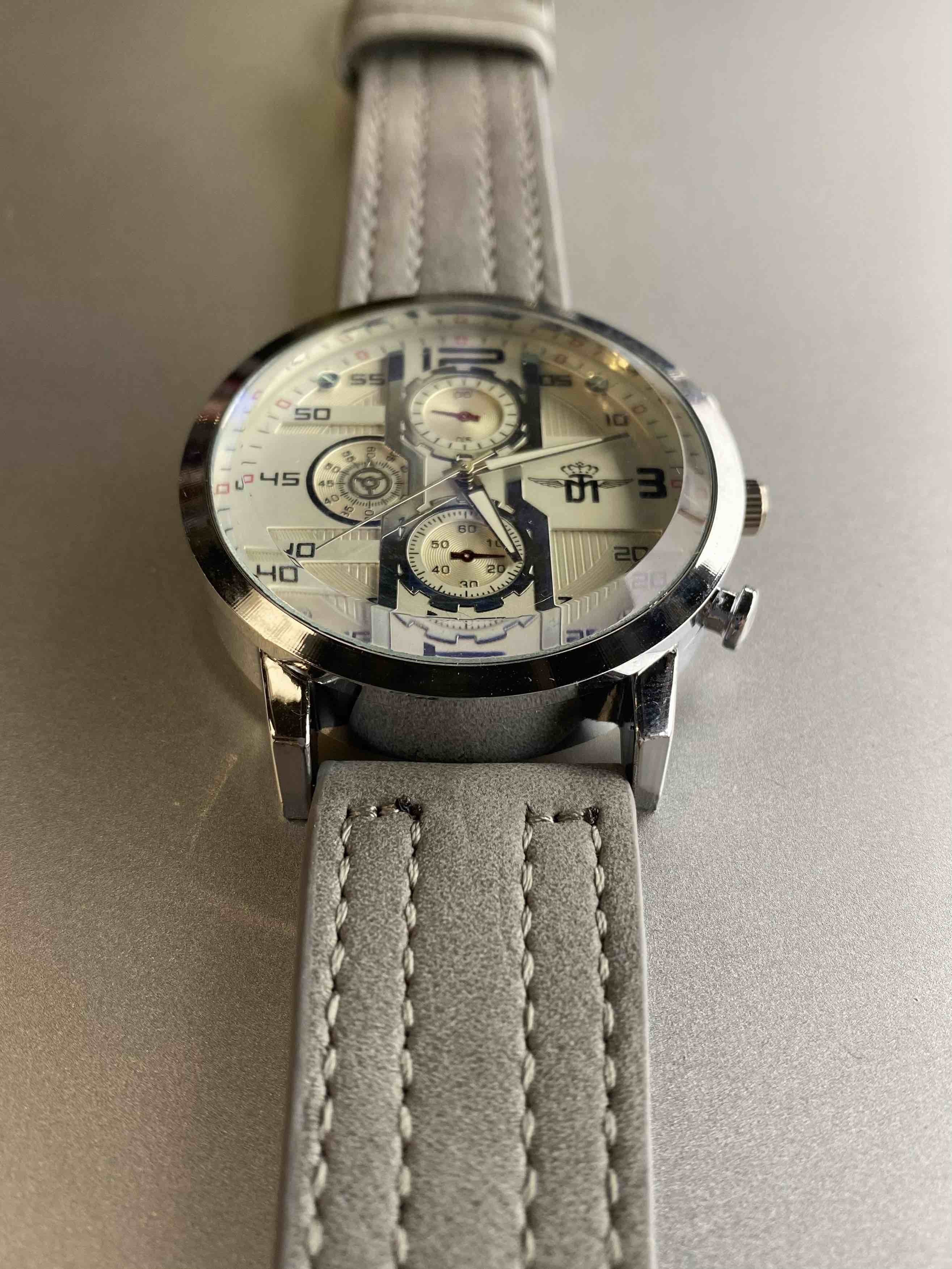 Montre Homme - Bracelet détail couture avec cadran aviateur