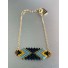 Bracelet Acier - Avec motif en perles de couleurs
