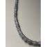 Bracelet Acier - Deux rangs perles carrées mates et pastilles acier