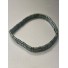 Bracelet Acier - Rang perles et pastilles acier plates 