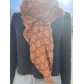 Echarpe formes géométriques et paillettes lurex