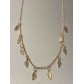 Collier Plaqué Or - Plumes pendantes sur chaine fine 