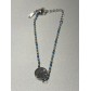 Bracelet Acier - Pendentif arbre de vie sur chaine et perles fines 