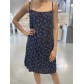 Robe sans manches courtes bouquets de  fleurs