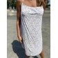 Robe sans manches courtes bouquets de  fleurs