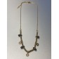 Collier Acier - Perles et petits pendentifs soleils sur chaine fine