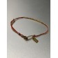 Bracelet Acier - Cordons coulissants avec perles dorées ajustables 