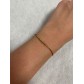 Bracelet Acier - Cordons coulissants avec perles dorées ajustables 