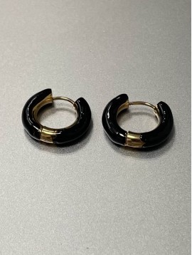 BO Percées- Petits anneaux bombés 2cm de diamètre avec résine colorée 
