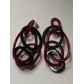 BO percées -Ovales entrelassés en écaille pendants 