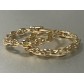 BO Plaqué Or - Anneaux maille forçat 2cm de diamètre 