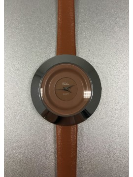 Montre - Bracelet fin lisse avec cadran rond design 