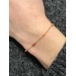Bracelet Acier- Gouttes en résine colorée sur chaine fine