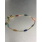 Bracelet Acier- Gouttes en résine colorée sur chaine fine