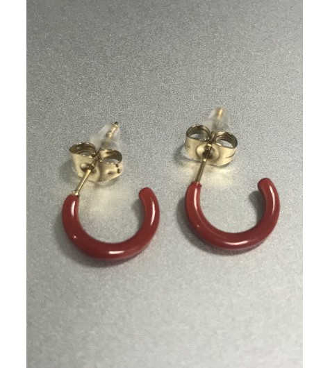  BO percées Acier- Petits anneaux ouverts avec résine colorée