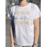 Tee shirt bandes macramées BELIEVE IN YOURSELF