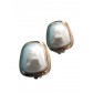 BO clips - Perles sertie façon rectangle
