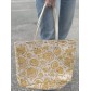 Sac grainage cuir bi matière porté travers format A4 effet brodé