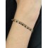 Bracelet Acier - Enchainement pampilles colorées pendantes 