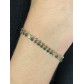 Bracelet Acier - Enchainement pampilles colorées pendantes 