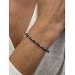 Bracelet - Rang mini perles à facettes et perles dorées sur lien 