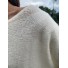 Pull tricot avec mohair et laine col rond et manches longues 