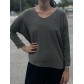 Top oversize unie maille 