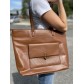 Sac porté épaule avec pochette rabat sur le devant et boucle dorée
