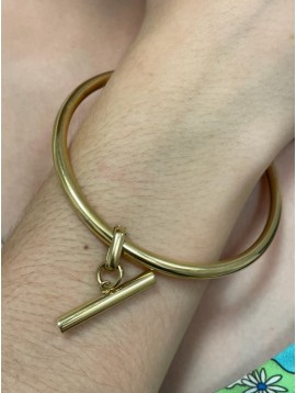 Bracelet Acier - Jonc rigide avec pendentif 