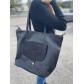 Sac porté épaule avec poche rabat devant et détails boucle et clous