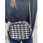 Sac petit porté travers  façon tweed lurex