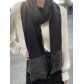 Echarpe large bande lurex en bas