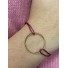 Bracelet Acier - Cercle fin acier sur cordon