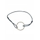 Bracelet Acier - Cercle fin acier sur cordon