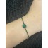 Bracelet Acier - Bracelet avec strass et pendentif pierre 