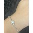 Bracelet Acier - Bracelet avec strass et pendentif pierre 
