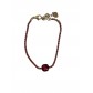 Bracelet Acier - Bracelet avec strass et pendentif pierre 