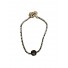 Bracelet Acier - Bracelet avec strass et pendentif pierre 
