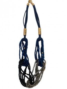 Collier Fantaisie - Strass entrelacés
