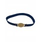Bracelet Acier- monté sur elastique avec rond \"love\"