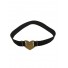Bracelet Acier- monté sur elastique avec coeur \"chance\"