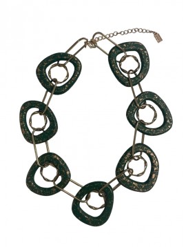 Collier Fantaisie - Cercle entrelacé avec trombonne