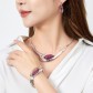 Bracelet éla - Goutte en acier entrelacé avec vague