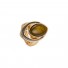 Bague réglable - Double ovales avec effet nacre