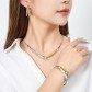 Bracelet éla -  Triple ovales avec effet nacre